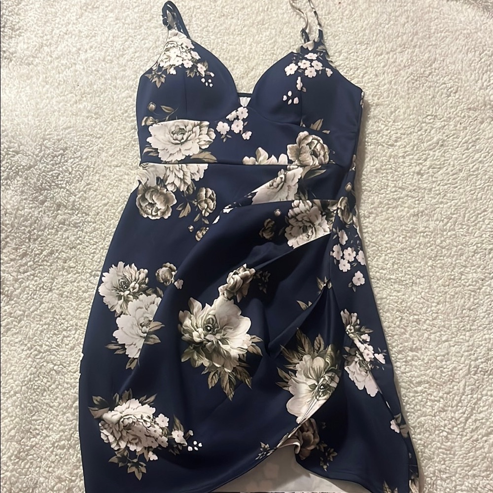 Floral Navy Dress